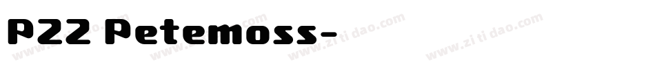 P22 Petemoss字体转换